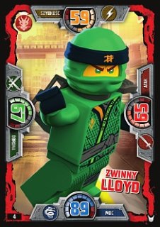 karta ninjago Karta Nr 4 Zwinny Lloyd Lego Ninjago 3 7548079585 Allegro Pl karta ninjago