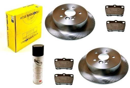 Диски колодки TOYOTA RAV 4 II 2000-2006 задній комплект