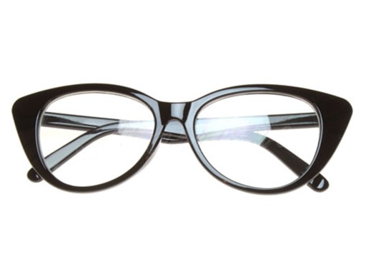 Okulary ZERÓWKI kocie oko CAT eye P657