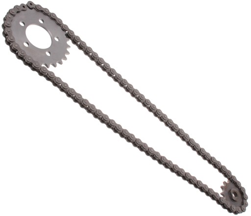 43454 - ЗВЕЗДОЧКА ПЕРЕДНЯЯ ЗАДНЯЯ + ЦЕПЬ ROMET КАРМАННЫЙ ВЕЛОСИПЕД 415H