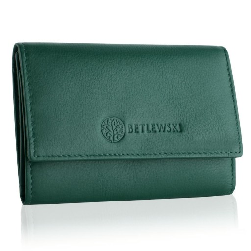 Betlewski peňaženka prírodná koža BPD-SS-17 zelená - žena