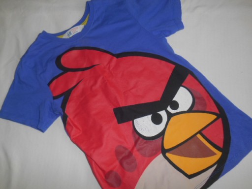 Zdjęcie oferty: H&M ANGRY BIRDS EXTRA T-SHIRT SYNEK 122/128