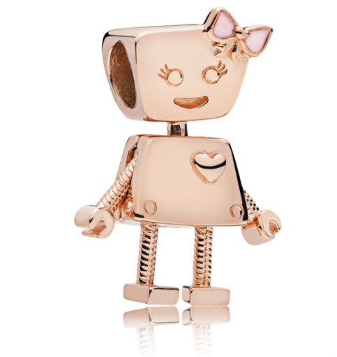 Zdjęcie oferty: PANDORY CHARMS ROBOT BELLA ROSE GOLD