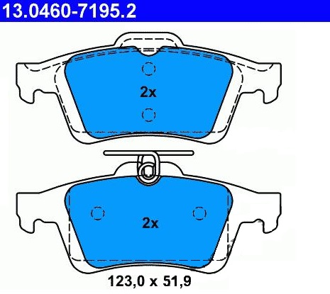 FORD PADS BRAKE ATE FOCUS II III SIGNUM REAR photo 1 - milautoparts-fr.ukrlive.com