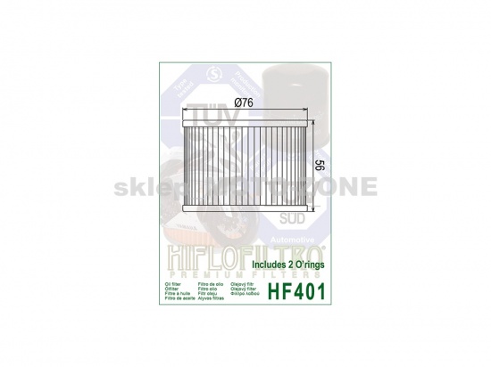 HifloFiltro HF401 photo 2 - milautoparts-fr.ukrlive.com