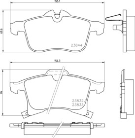 SABOTS DE FREIN DISQUES TEXTAR AVANT OPEL ASTRA G H 308MM photo 2 - milautoparts-fr.ukrlive.com