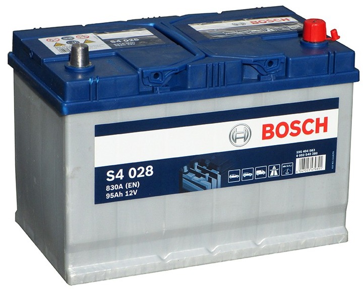 ACCUMULATEUR 95AH/830A P+ BOSCH SILVER S4 S4028 AZJA photo 1 - milautoparts-fr.ukrlive.com