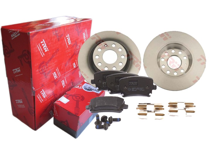 DISQUES + SABOTS DE FREIN TRW ARRIÈRE VW SCIROCCO JETTA 3 IV photo 1 - milautoparts-fr.ukrlive.com