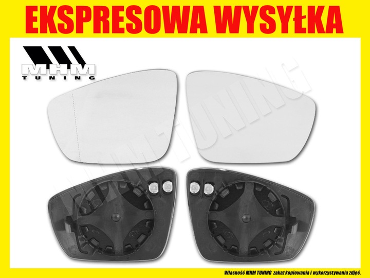 LINER HEATED MIRROR VW POLO 6R0 V 5 2009-2015 R photo 2 - milautoparts-fr.ukrlive.com