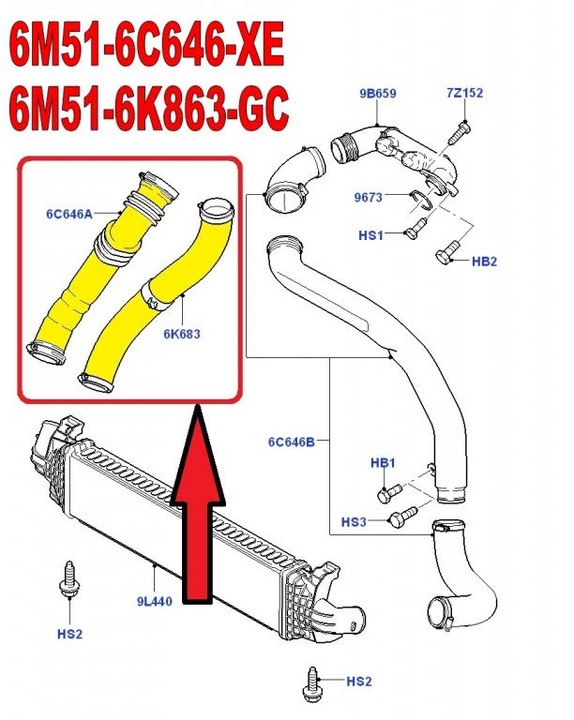 TUBE JUNCTION PIPE MANIFOLD FORD FOCUS C-MAX 1.6 TDCI II photo 6 - milautoparts-fr.ukrlive.com