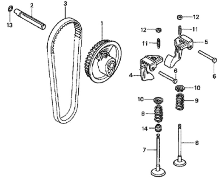 HONDA GX100 LEVIER DE LA SOUPAPE D'ECHAPPEMENT 14441-Z0D-010 photo 2 - milautoparts-fr.ukrlive.com