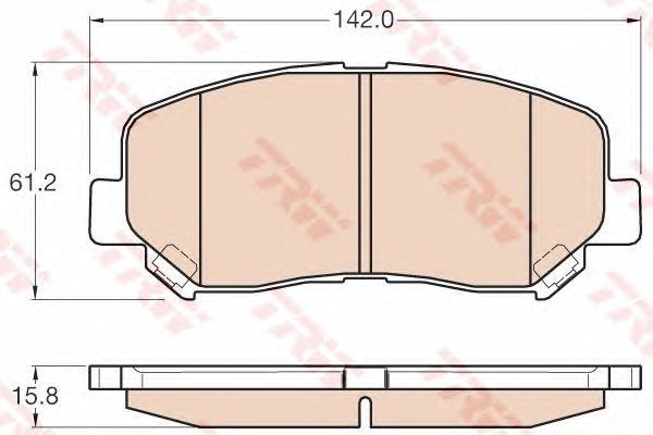 TRW SET PADS BRAKE FOR MAZDA CX-5 photo 4 - milautoparts-fr.ukrlive.com