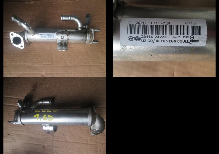 RADIATOR EXHAUST GASES KIA CEED 1.6D 28416-2A770 photo 1 - milautoparts-fr.ukrlive.com