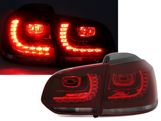 FEUX ARRIÈRE DIODE RED SMOKE LED VERS VW GOLF 6 VI 08-12 DE DEPO