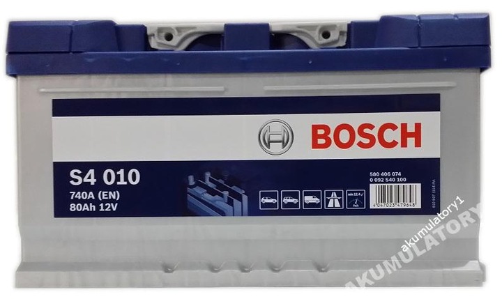 BATTERY BOSCH S4 12V 80AH 740A photo 1 - milautoparts-fr.ukrlive.com