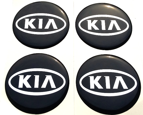 STICKERS ON WHEEL COVERS CUP NUTS DISCS KIA 60 MM photo 1 - milautoparts-fr.ukrlive.com