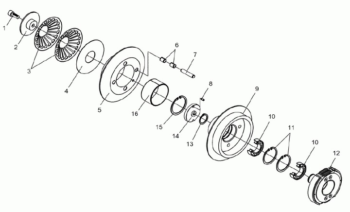 WACKER DPU BPU BOLT PRESSURE CLUTCH SET 0011535 photo 2 - milautoparts-fr.ukrlive.com