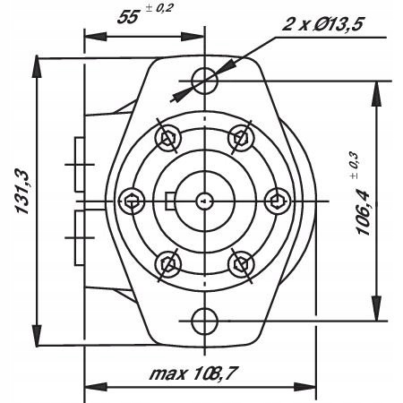 ENGINE HYDRAULIC ORBITALNY BMR80 SMR80 FI-25MM photo 6 - milautoparts-fr.ukrlive.com