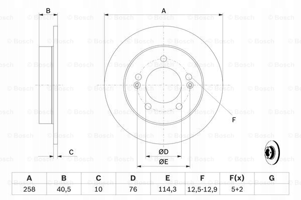 DISQUES SABOTS DE FREIN BOSCH ARRIÈRE HYUNDAI IX20 photo 2 - milautoparts-fr.ukrlive.com