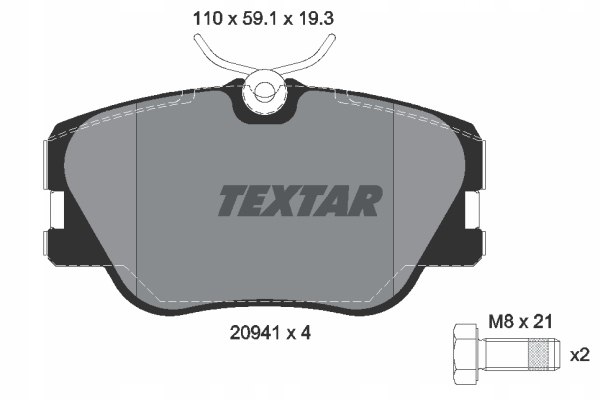 2× TEXTAR 92031900 DISC BRAKE + PADS BRAKE TEXTAR 2094102 photo 3 - milautoparts-fr.ukrlive.com