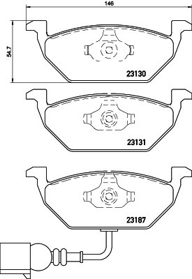 DISCS I PADS BREMBO FRONT VW GOLF PLUS 280MM photo 3 - milautoparts-fr.ukrlive.com