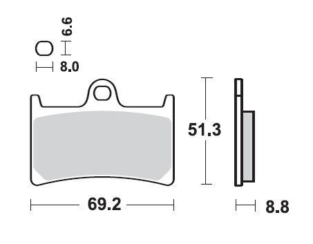 PADS SBS 634 RS RACING YAMAHA YZF R1 R6 FZ1 MT01 photo 2 - milautoparts-fr.ukrlive.com