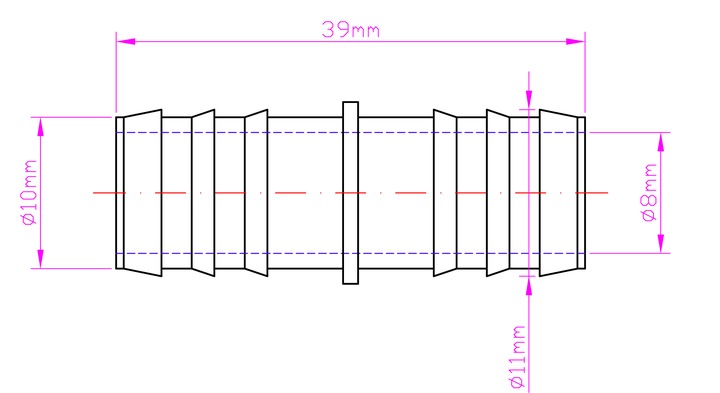 DUSE WEZA DE TUYAUX DE CARBURANT COIPLEUR NYPEL 10MM 10MM PUISSANTS photo 2 - milautoparts-fr.ukrlive.com