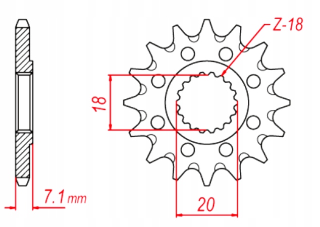 PROX PINION GEAR PROPULSION PROX 07.FS32080-13 photo 3 - milautoparts-fr.ukrlive.com