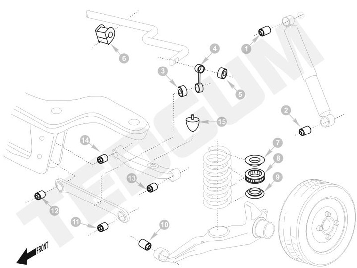 TEDGUM 00463839 COUSSINET LEVIER photo 2 - milautoparts-fr.ukrlive.com