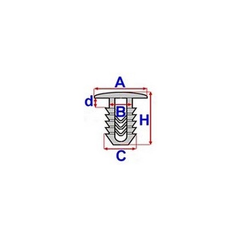 RIVET DE REVÊTEMENT ROMIX COMPANY B25539 FORD HONDA photo 4 - milautoparts-fr.ukrlive.com