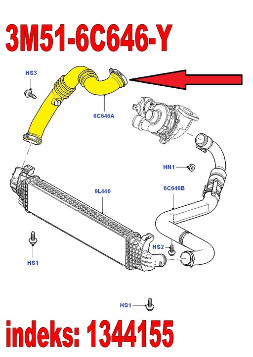 JUNCTION PIPE TUBE DOLOTU FORD FOCUS MK2 II 2.0 TDCI C-MAX photo 6 - milautoparts-fr.ukrlive.com