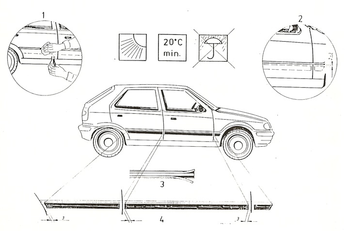 TOYOTA COROLLA VERSO 2001 - 2009 MOLDING PARTIE LATERALE photo 3 - milautoparts-fr.ukrlive.com