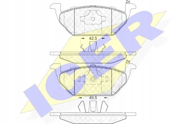 SABOTS DE FREIN DE FREIN ICER SEAT TOLEDO II IV AVANT photo 3 - milautoparts-fr.ukrlive.com