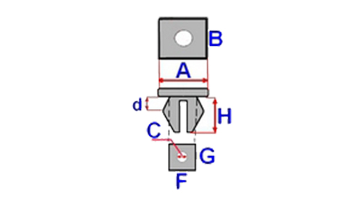 CLAMP CONNECTOR TAPICERSKA PEUGEOT 406 CARGO photo 3 - milautoparts-fr.ukrlive.com