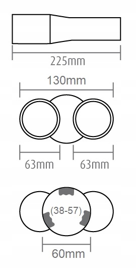 EMBOUT D'ECHAPEMENT ÉCHAPEMENT ACIER INOX MT 004B NOIR AMIO-02194 photo 11 - milautoparts-fr.ukrlive.com