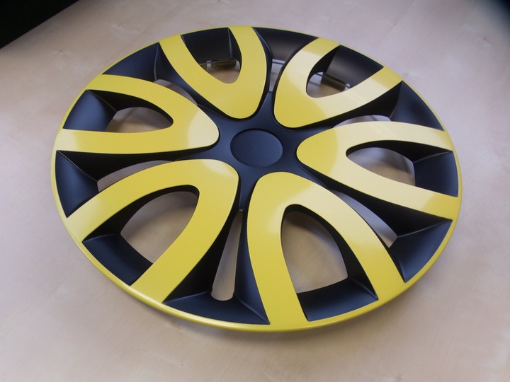 WHEEL COVERS 16 CZARNO ZOLTE OPEL VW FIAT FORD MAZDA photo 6 - milautoparts-fr.ukrlive.com