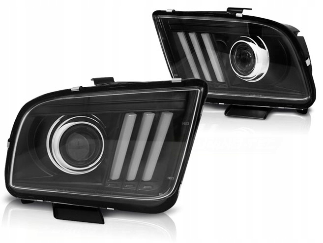 GRILLES FORD MUSTANG 04-09R BLACK LED BAR photo 1 - milautoparts-fr.ukrlive.com