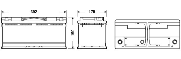 BATTERY CENTRA PLUS 110 AH, 850 A, CB1100 photo 2 - milautoparts-fr.ukrlive.com