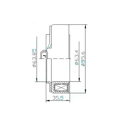 2208001 BOBINE COMPRESSEURS DU CLIMATISATEUR DU CLIMATISEUR FORD SCROL FS-10 FORD MONDEO TRANSIT photo 2 - milautoparts-fr.ukrlive.com