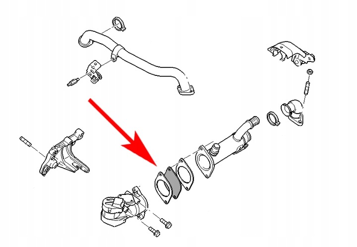 115 GASKET EGR FORD FOCUS, MONDEO, GALAXY photo 2 - milautoparts-fr.ukrlive.com