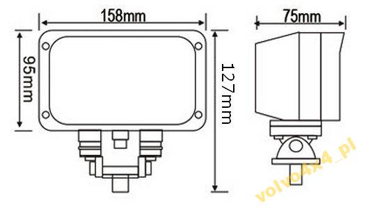 PHARES ANTIBROUILLARD JUMBO LED 45W SUPER PHARE TRAVAILLÉ 12V 24V