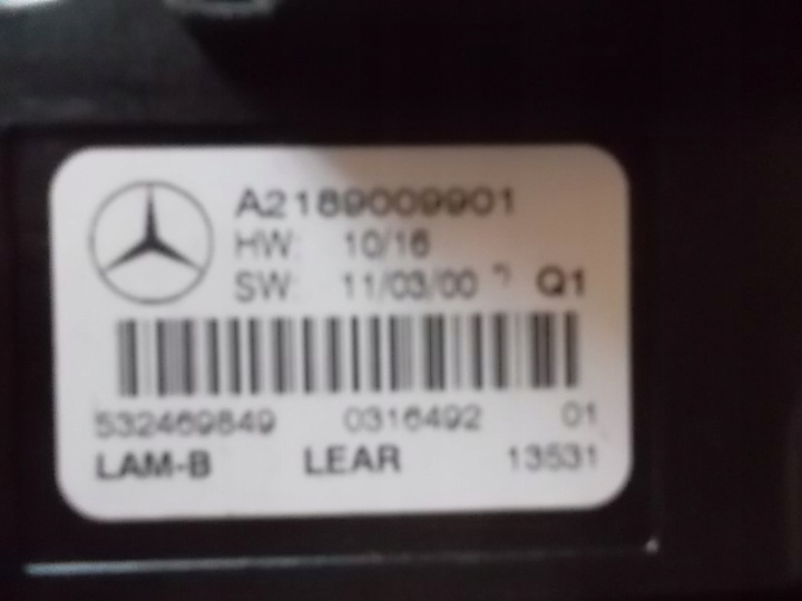 MERCEDES 2189009901 MODULE LED CONTROL UNIT LAMPS NEW CONDITION photo 2 - milautoparts-fr.ukrlive.com