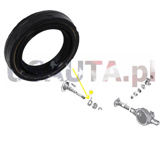 SEAL HALF-AXLE REAR JEEP CHEROKEE 84-89 XJ photo 2 - milautoparts-fr.ukrlive.com