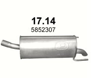 SILENCER END OPEL ASTRA 17.14 BIALYSTOK photo 1 - milautoparts-fr.ukrlive.com