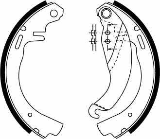 TRW BRAKE SHOES OPEL CORSA A, KADETT D E photo 1 - milautoparts-fr.ukrlive.com