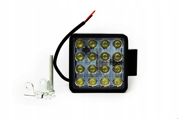 LAMP WORKING LED RECTANGULAR 16 LED 12-24 V ALUMINIUM CASING photo 9 - milautoparts-fr.ukrlive.com