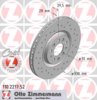 ZIMMERMANN SPORT FRONT ALFA ROMEO 159 BRERA 330MM photo 2 - milautoparts-fr.ukrlive.com