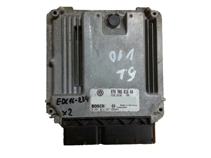 ECU TOUAREG 5.0TDI 0281011481 070906016AA WITHOUT IMMO photo 1 - milautoparts-fr.ukrlive.com