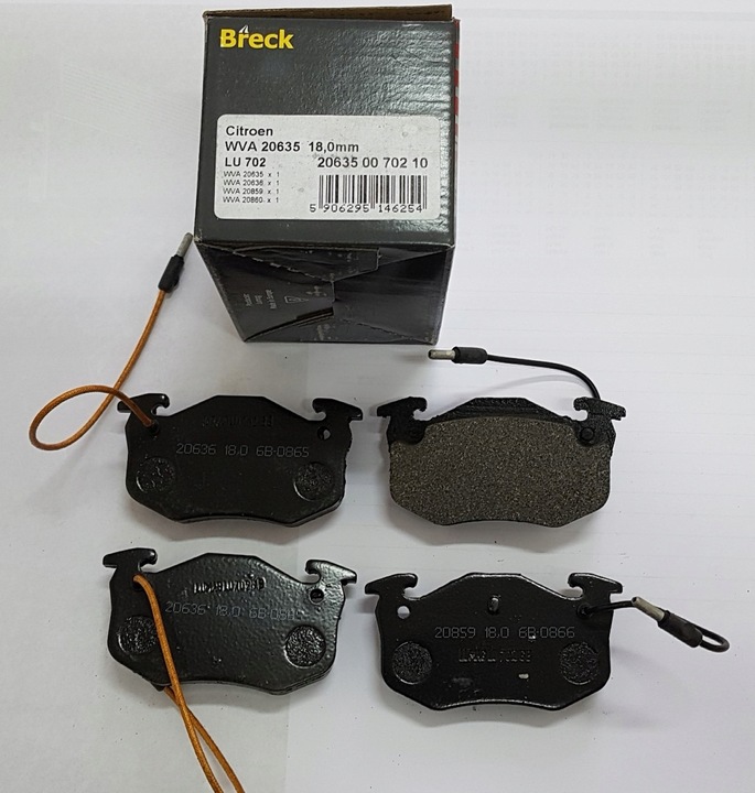 PADS BRAKE FRONT 1.4I 206350070210 BRECK photo 8 - milautoparts-fr.ukrlive.com