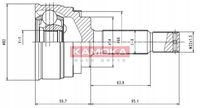 AXLE SWIVEL DRIVING KAMOKA 6832 MITSUBISHI COLT IV photo 2 - milautoparts-fr.ukrlive.com